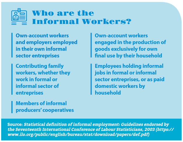 Who are the Informal Workers - categories of informal employment